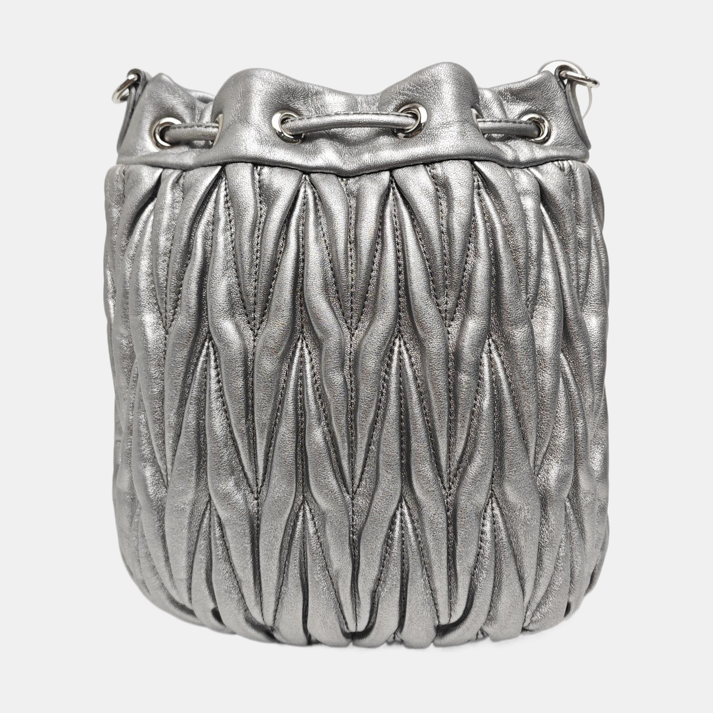 Matelassé Quilted Lambskin Silver