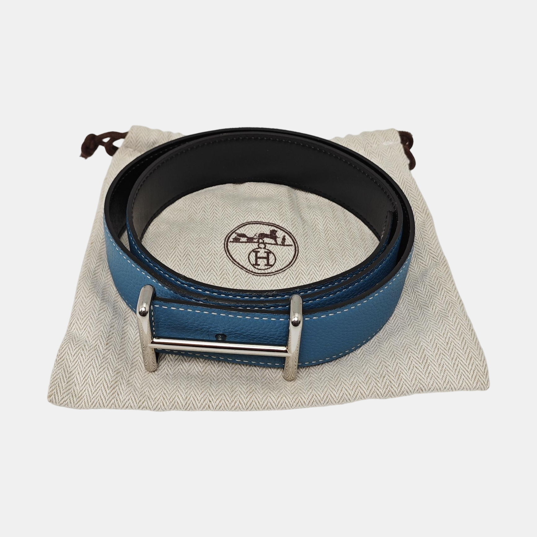 Leather Belt Blue