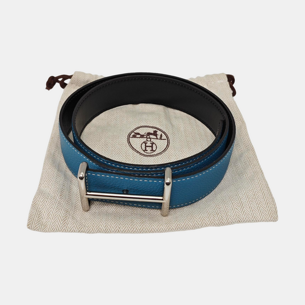 Leather Belt Blue