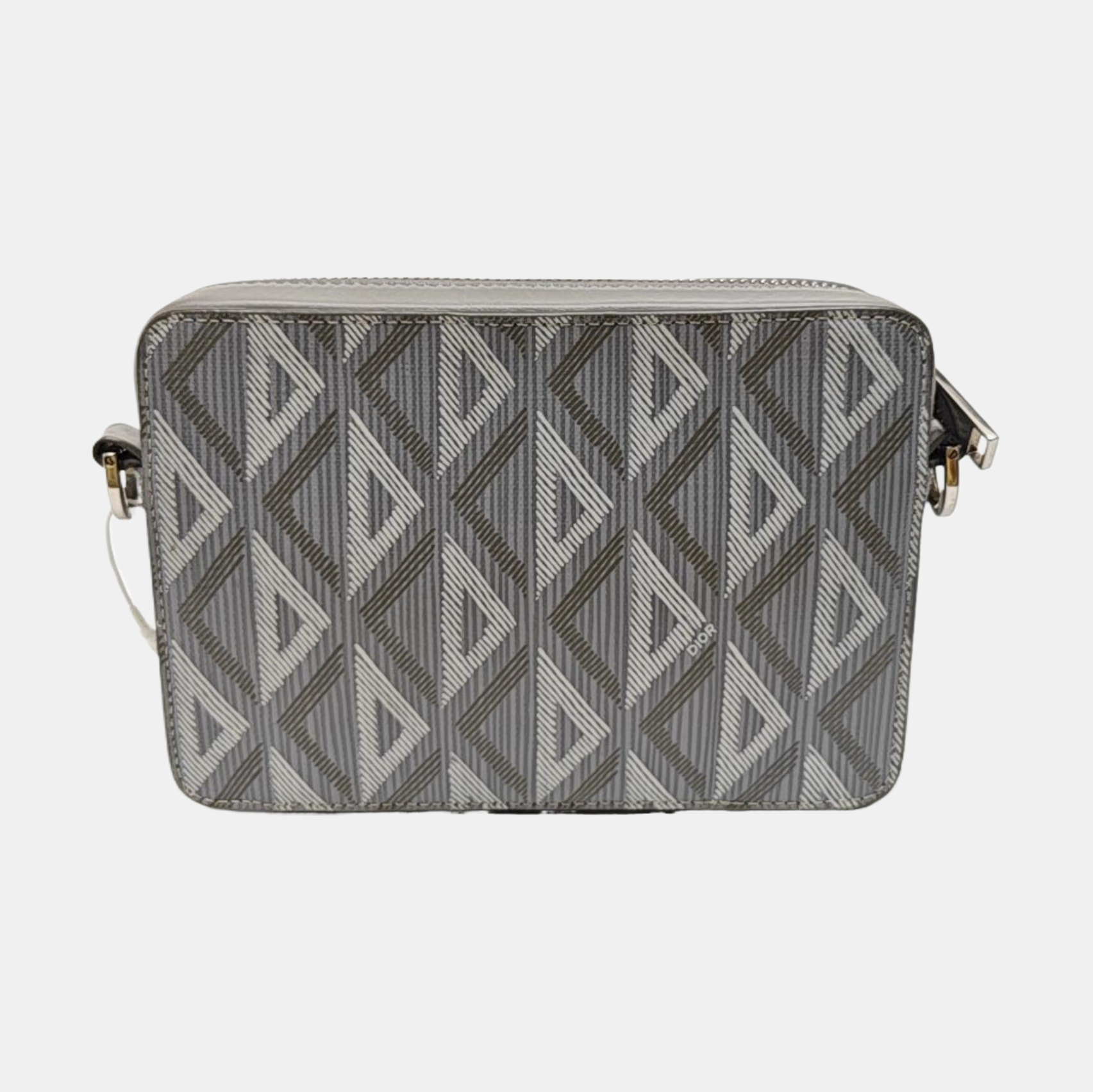 Coated Canvas Shoulder Bag Gray