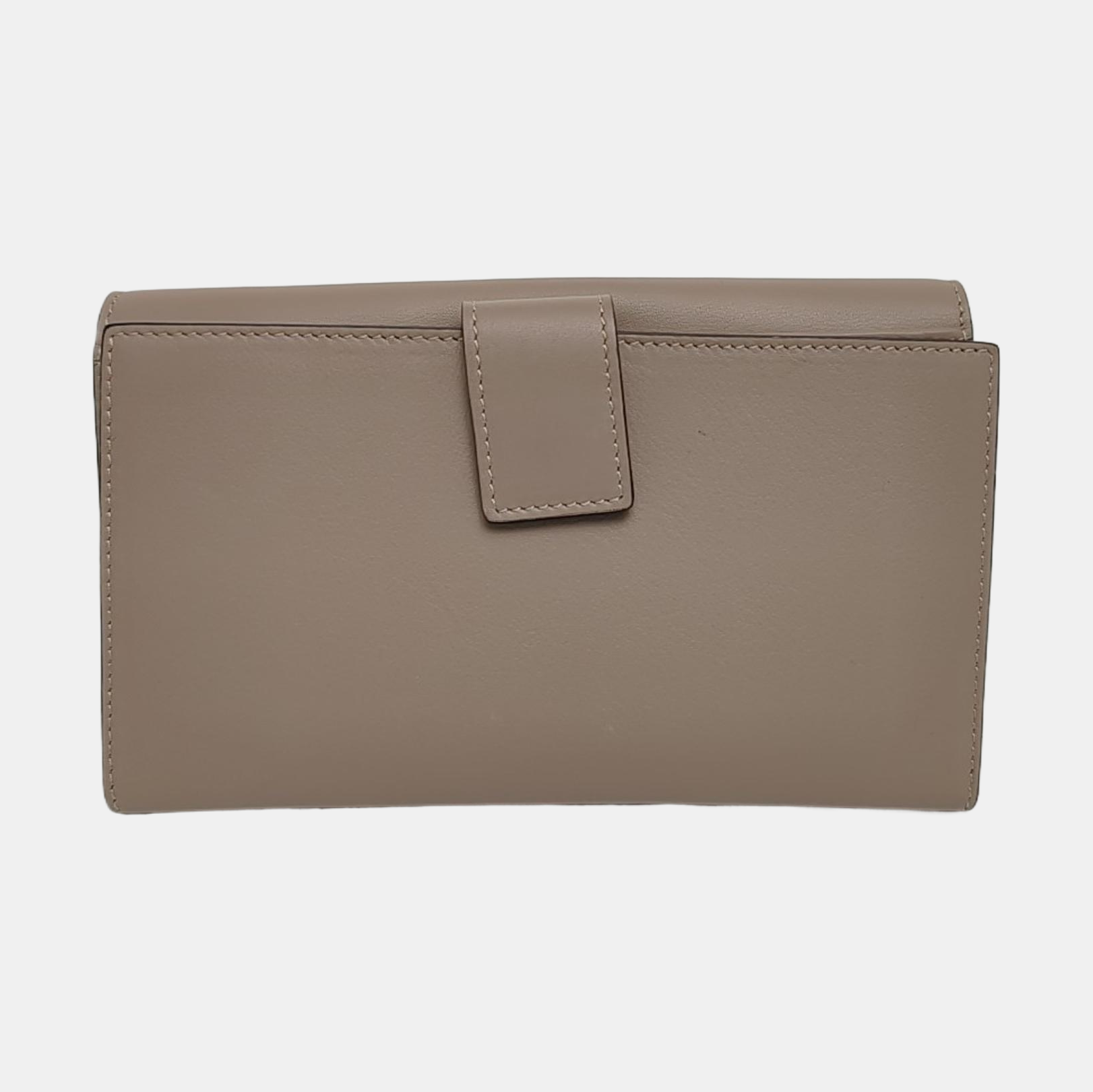 Calfskin Wallet Gray