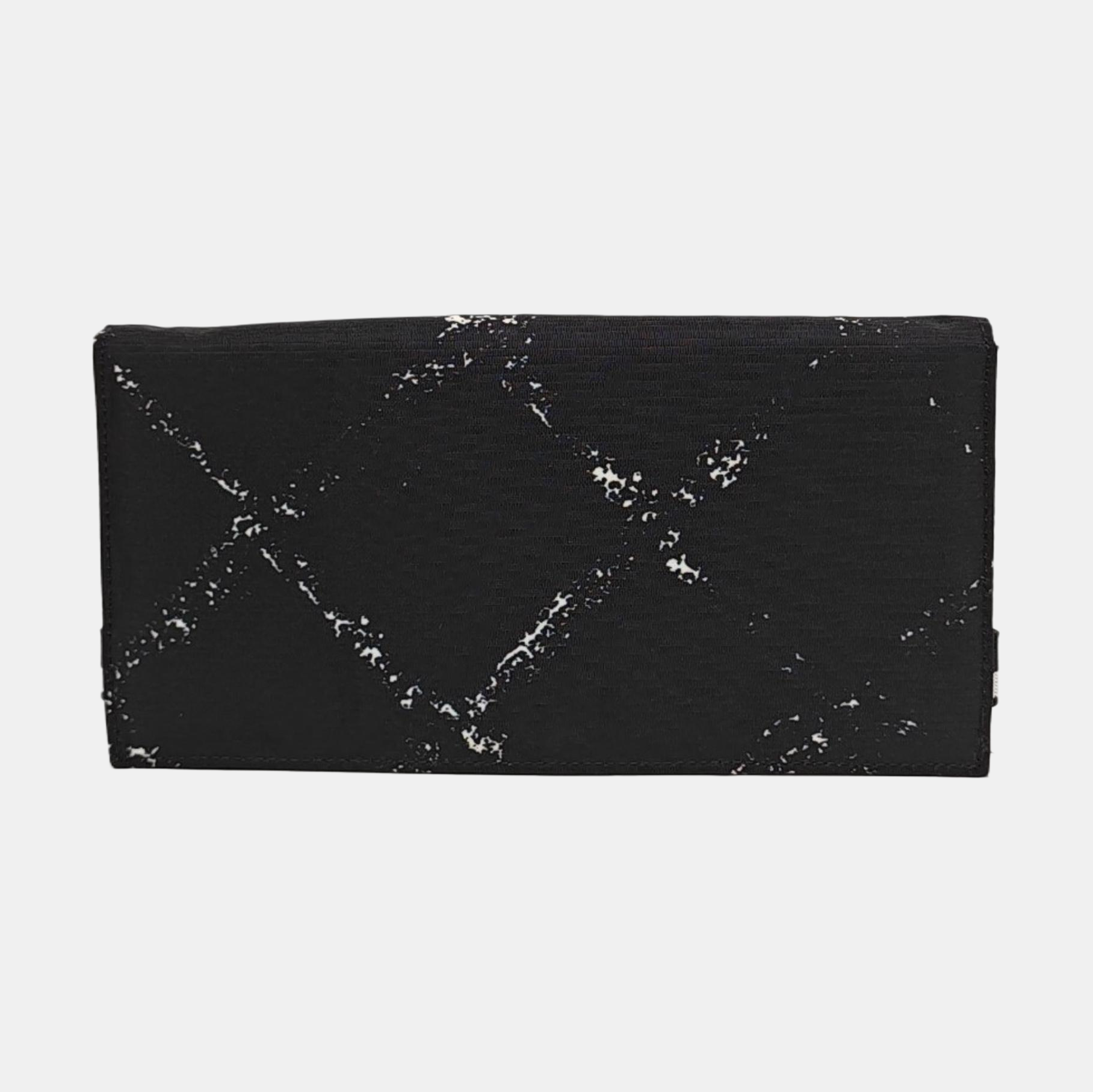 Quilted Nylon Wallet Black