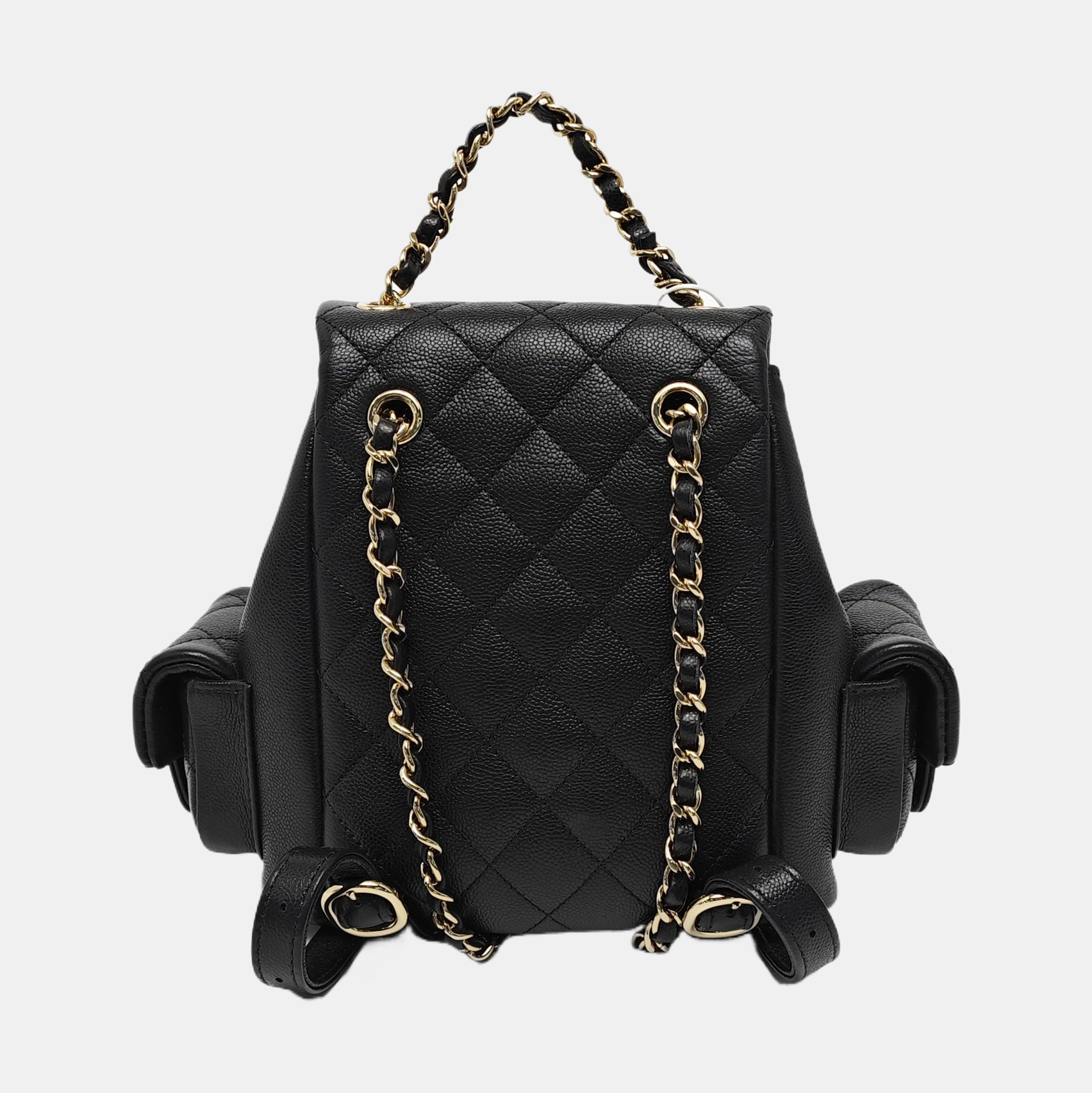 Quilted Grained Calfskin Small Black