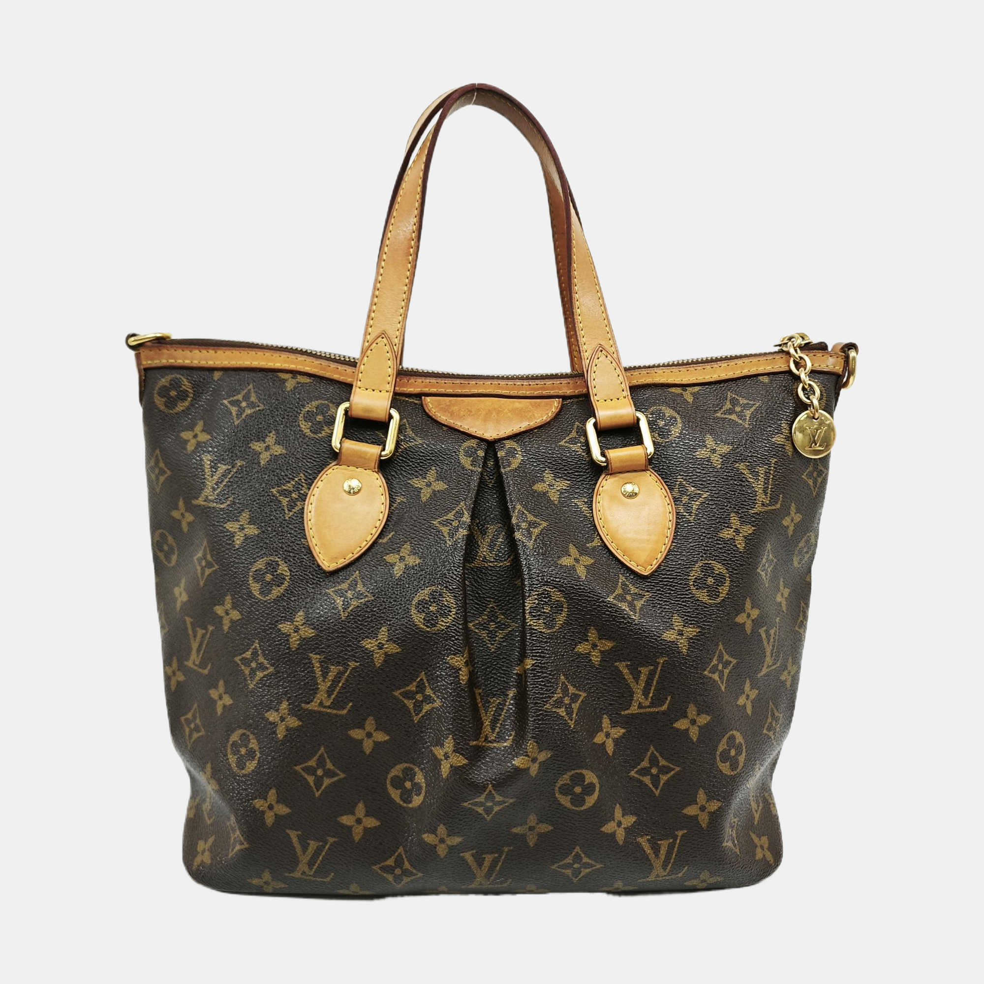 PALERMO PM Monogram Coated Canvas Brown