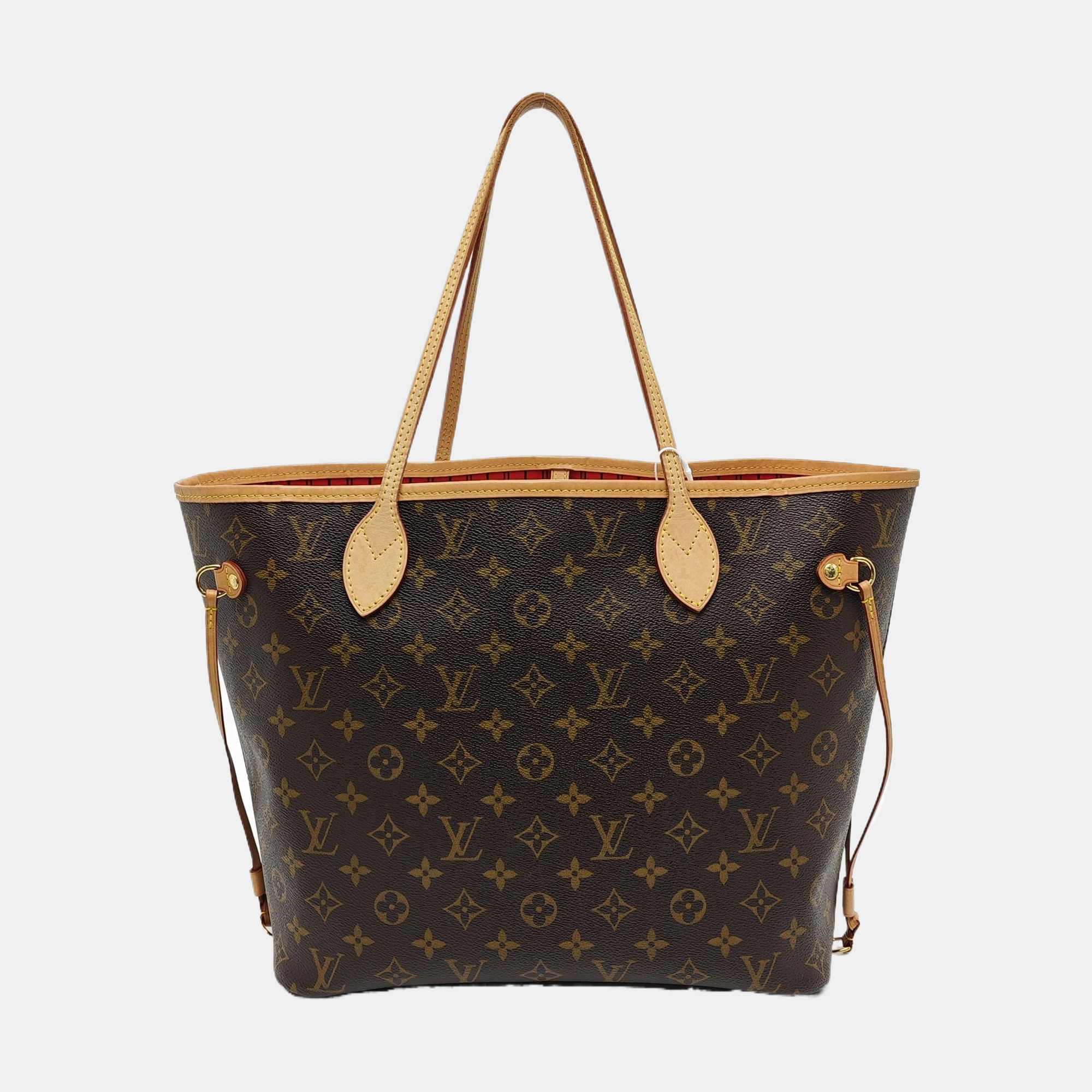 NEVERFULL MM Monogram Coated Canvas Brown