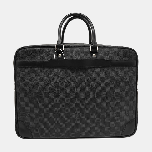 Damier Graphite Coated Canvas Shoulder Bag Gray