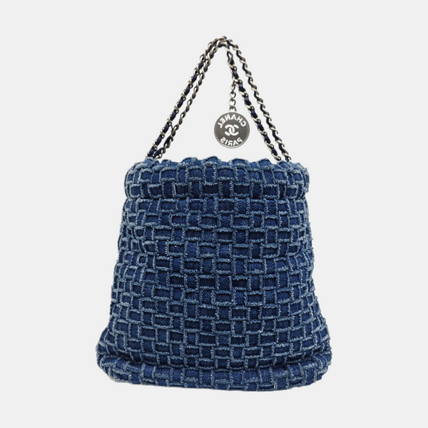 CHANEL 22 Mini Fabric Blue