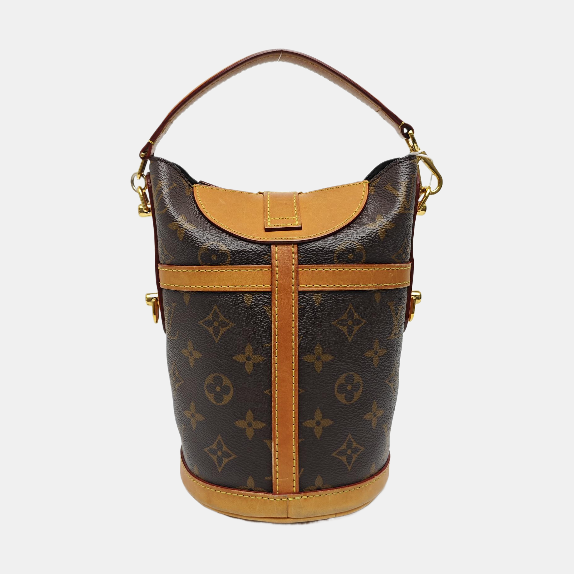 DUFFLE Monogram Coated Canvas Brown