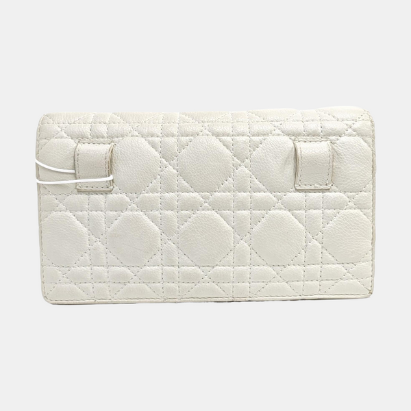 Cannage Calfskin Belt Bag White