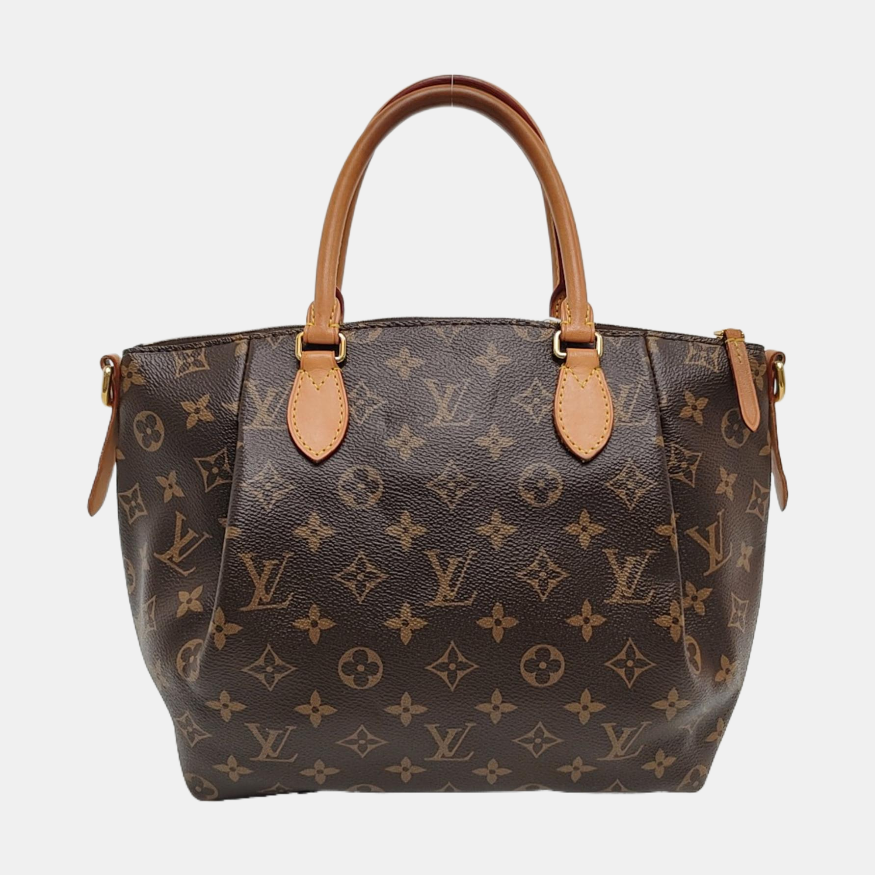 TURENNE Monogram Coated Canvas Brown