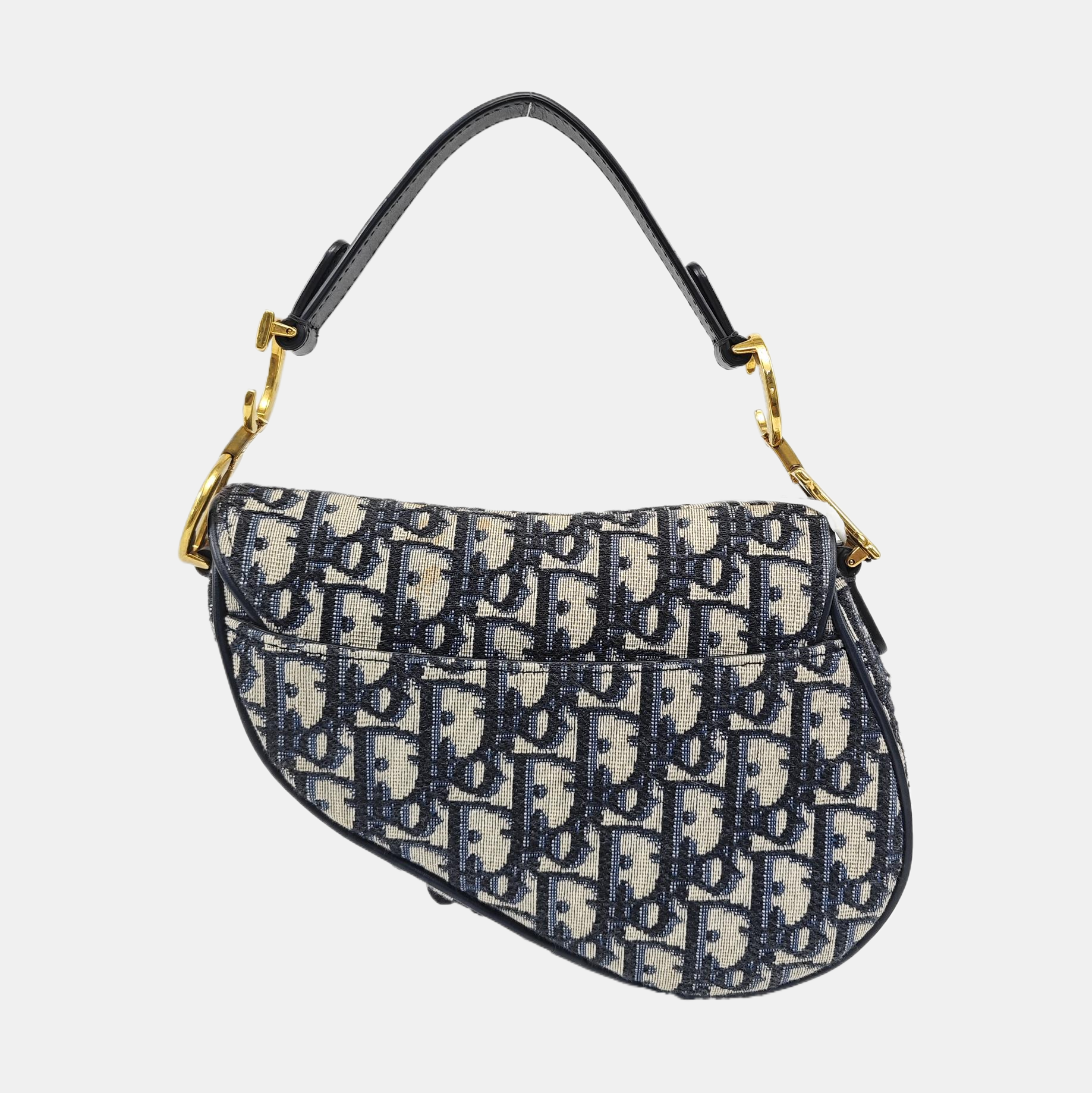 Saddle Mini Oblique Canvas Blue