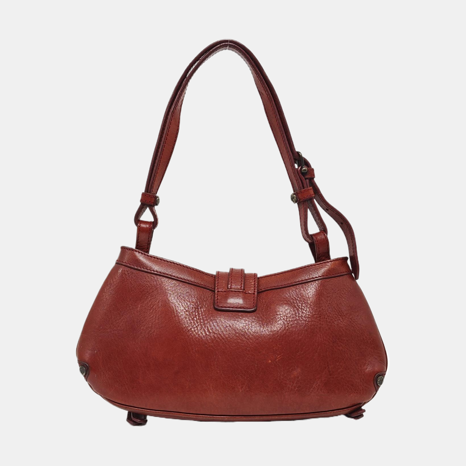 Calfskin Top Handle Bag Brown