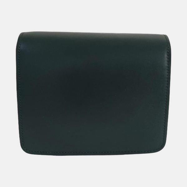 Authenticated pre-owned  CLASSIC BOX Mini Calfskin Green - Shoulder Bag at Looply
