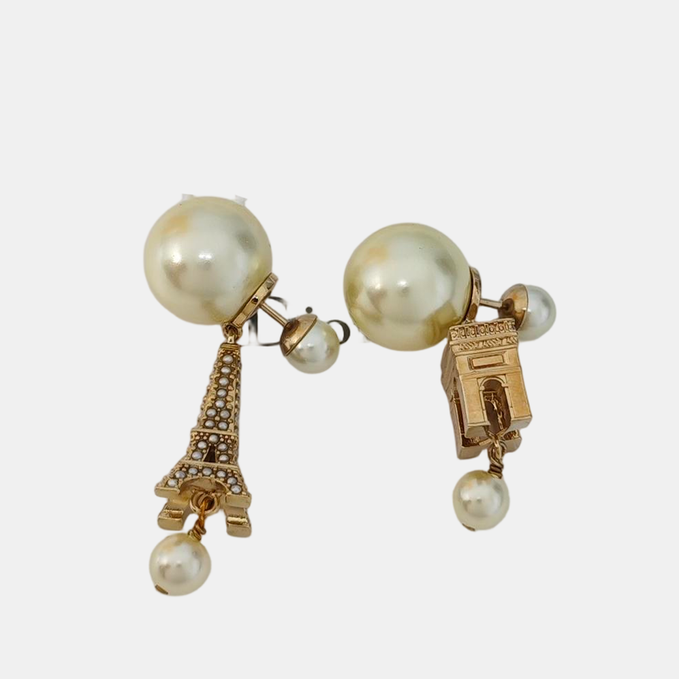Metal Gold Stud Earrings