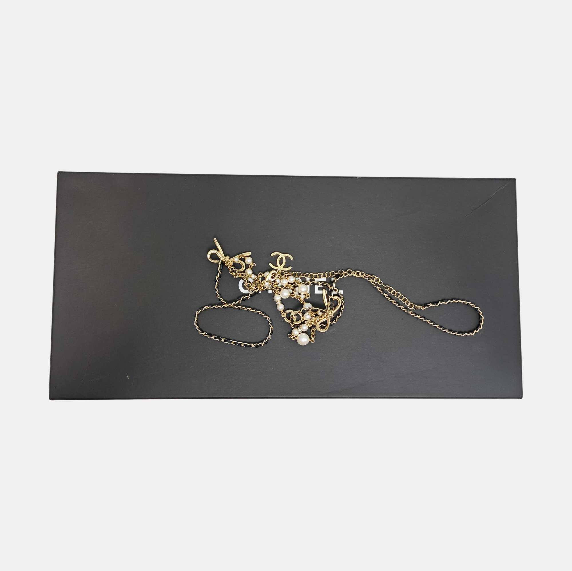 Leather Gold Necklace
