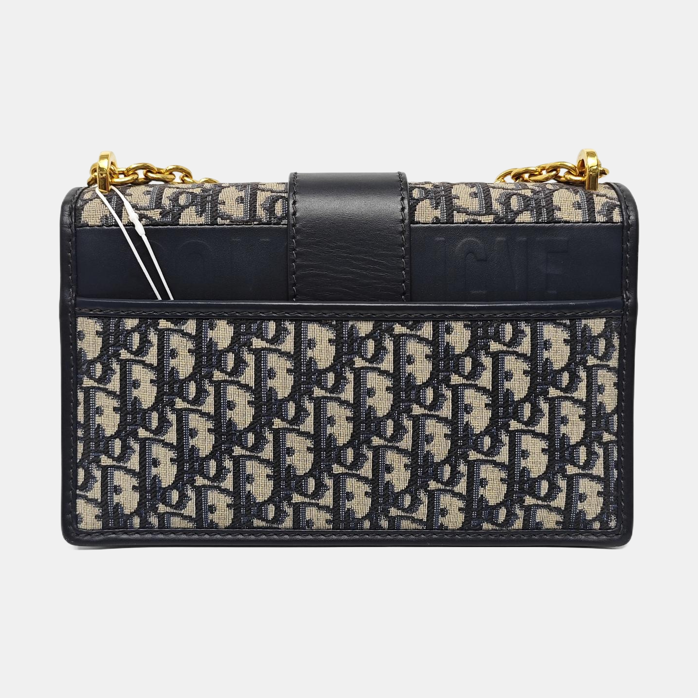 30 Montaigne Oblique Canvas Blue