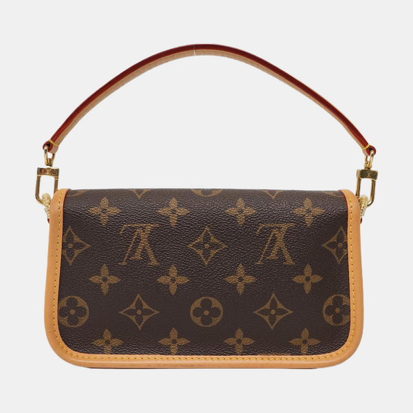 DIANE Nano Monogram Coated Canvas Brown