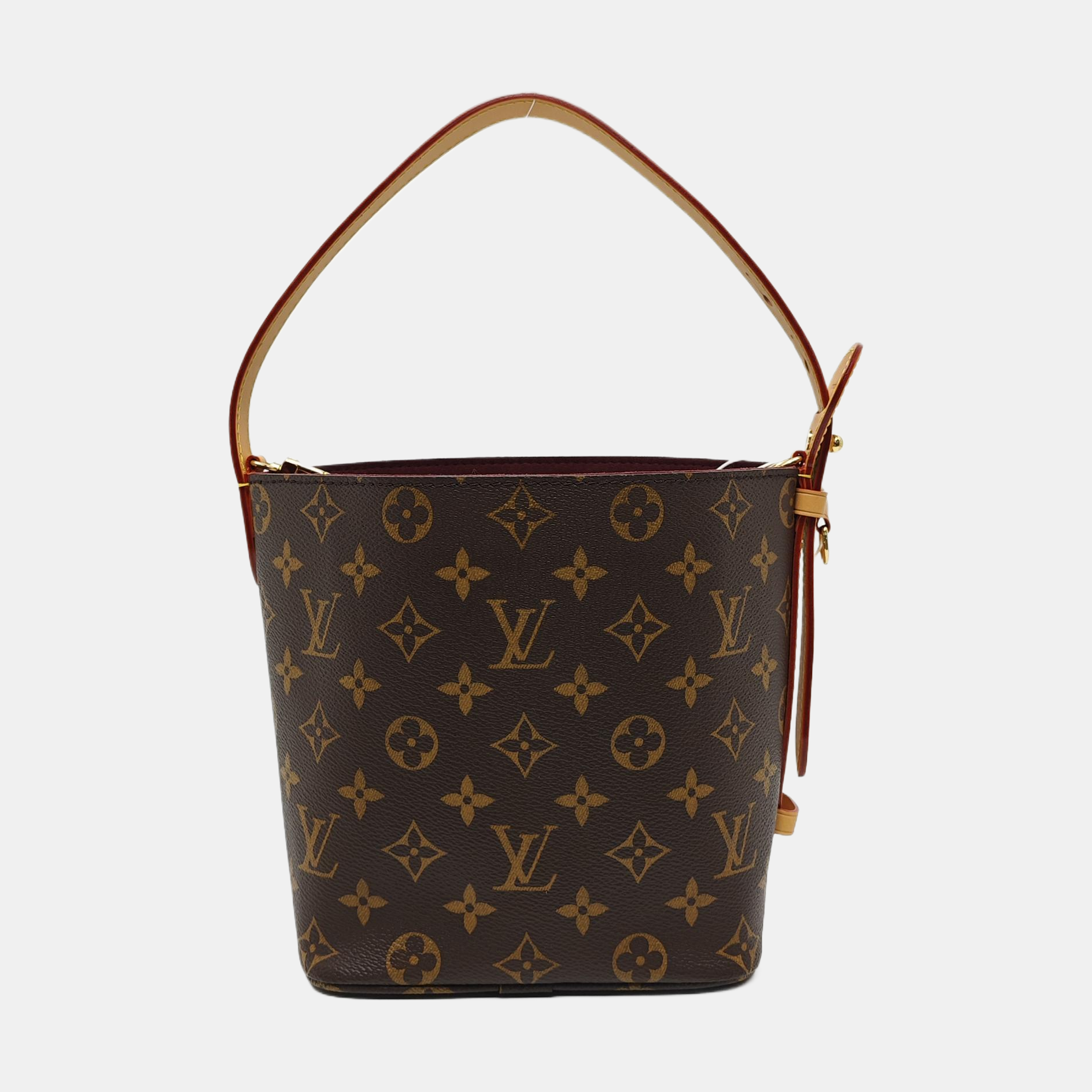 ALL IN BB Monogram Coated Canvas Brown