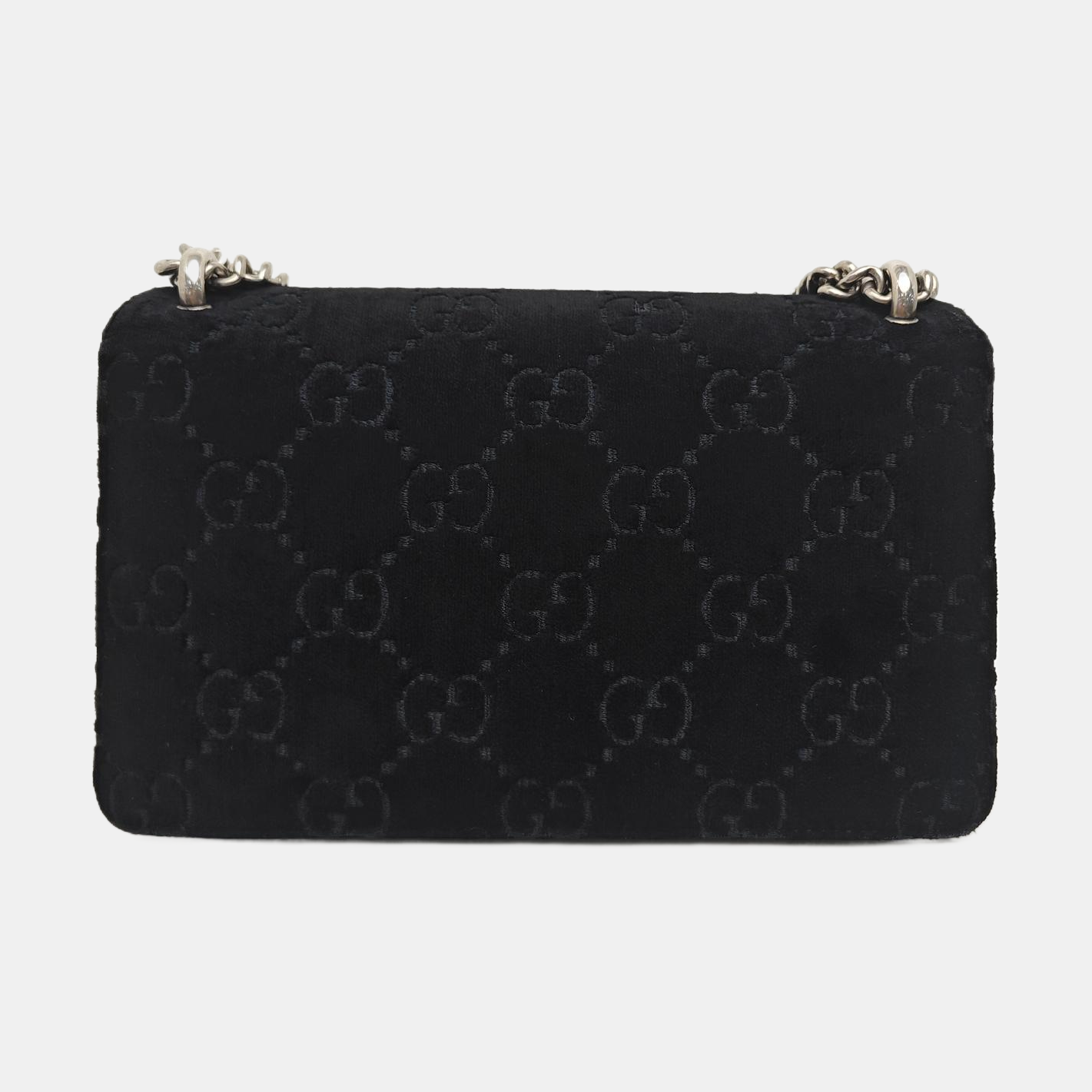 Dionysus Small Monogram Velvet Black