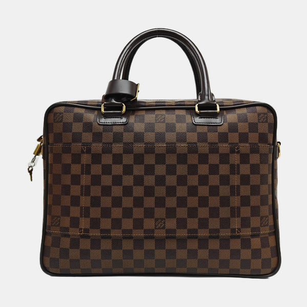 ICARE Damier Ebene Coated Canvas Brown