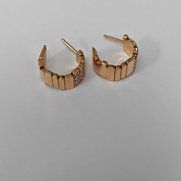 Gem Dior 18k Rose Gold Stud Earrings