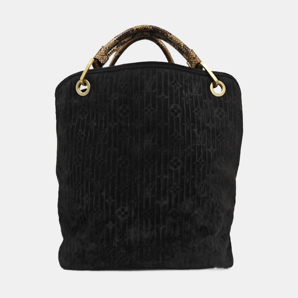 WHISPER GM Monogram Suede Black