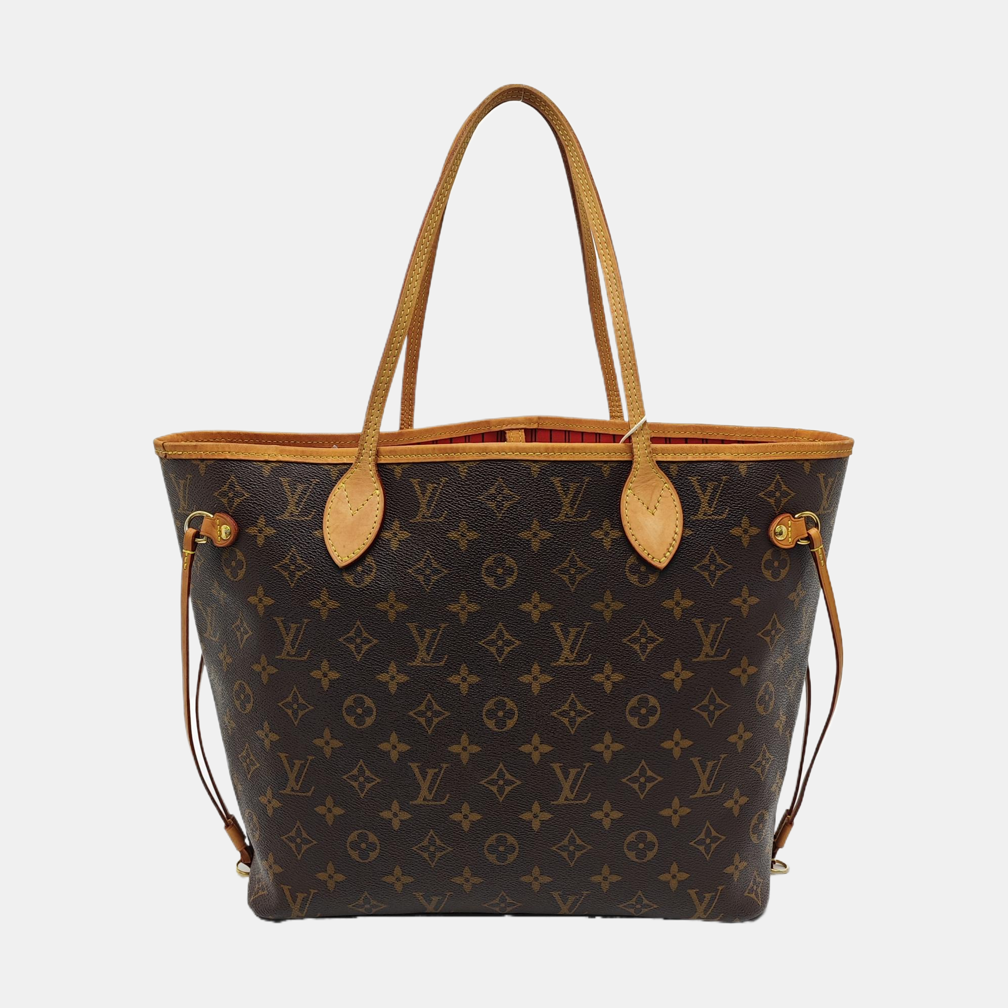 NEVERFULL MM Monogram Coated Canvas Brown