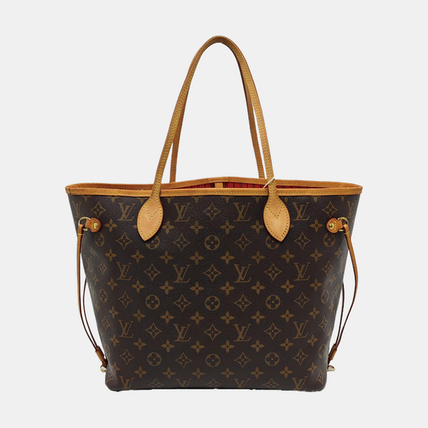 NEVERFULL MM Monogram Coated Canvas Brown