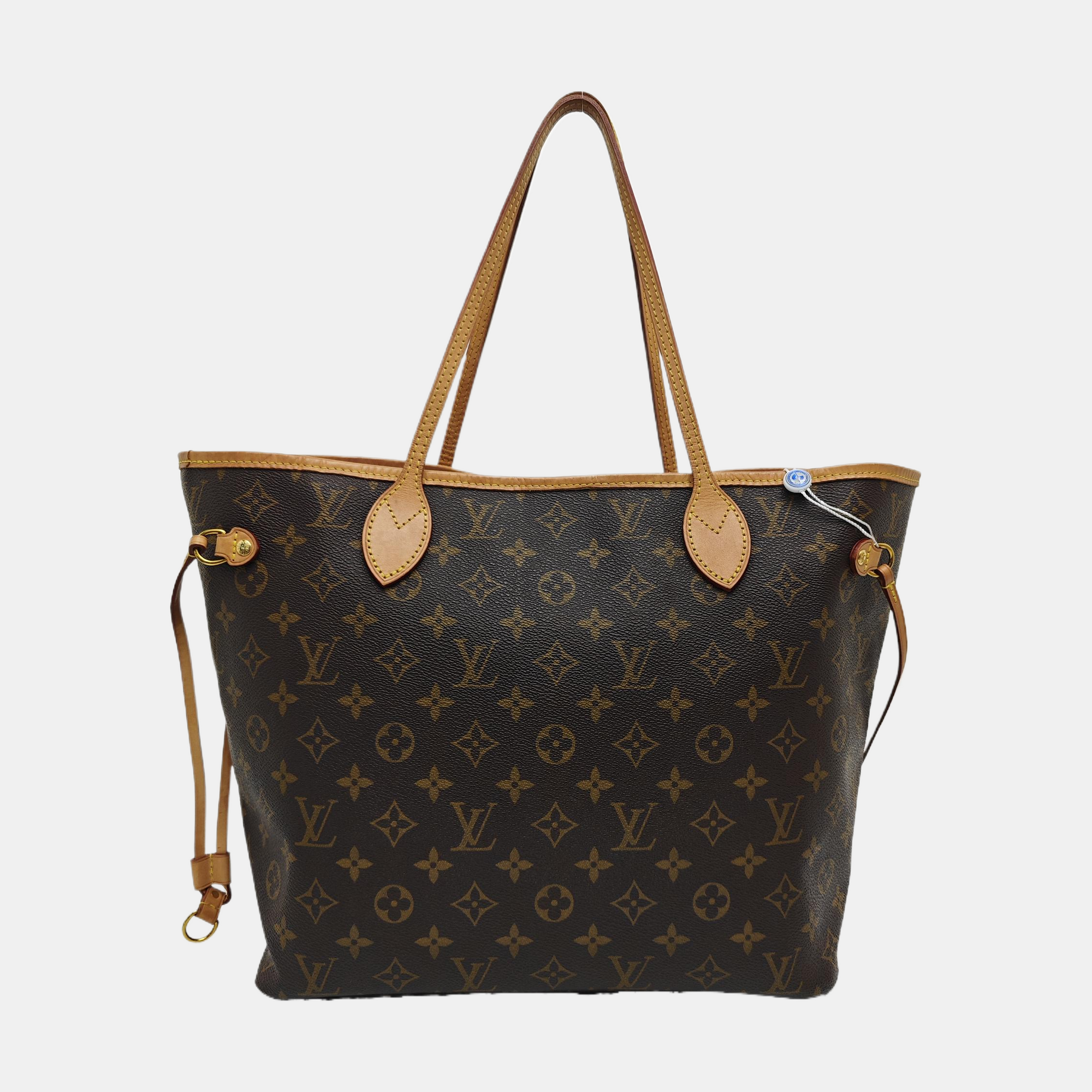 NEVERFULL MM Monogram Coated Canvas Brown