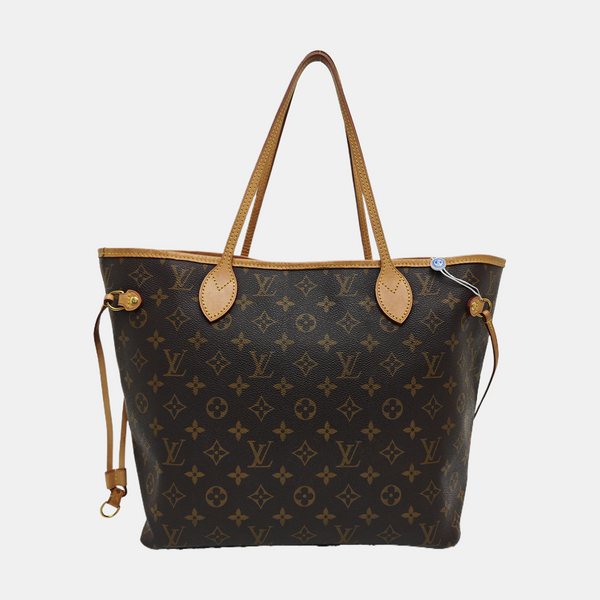 NEVERFULL MM Monogram Coated Canvas Brown