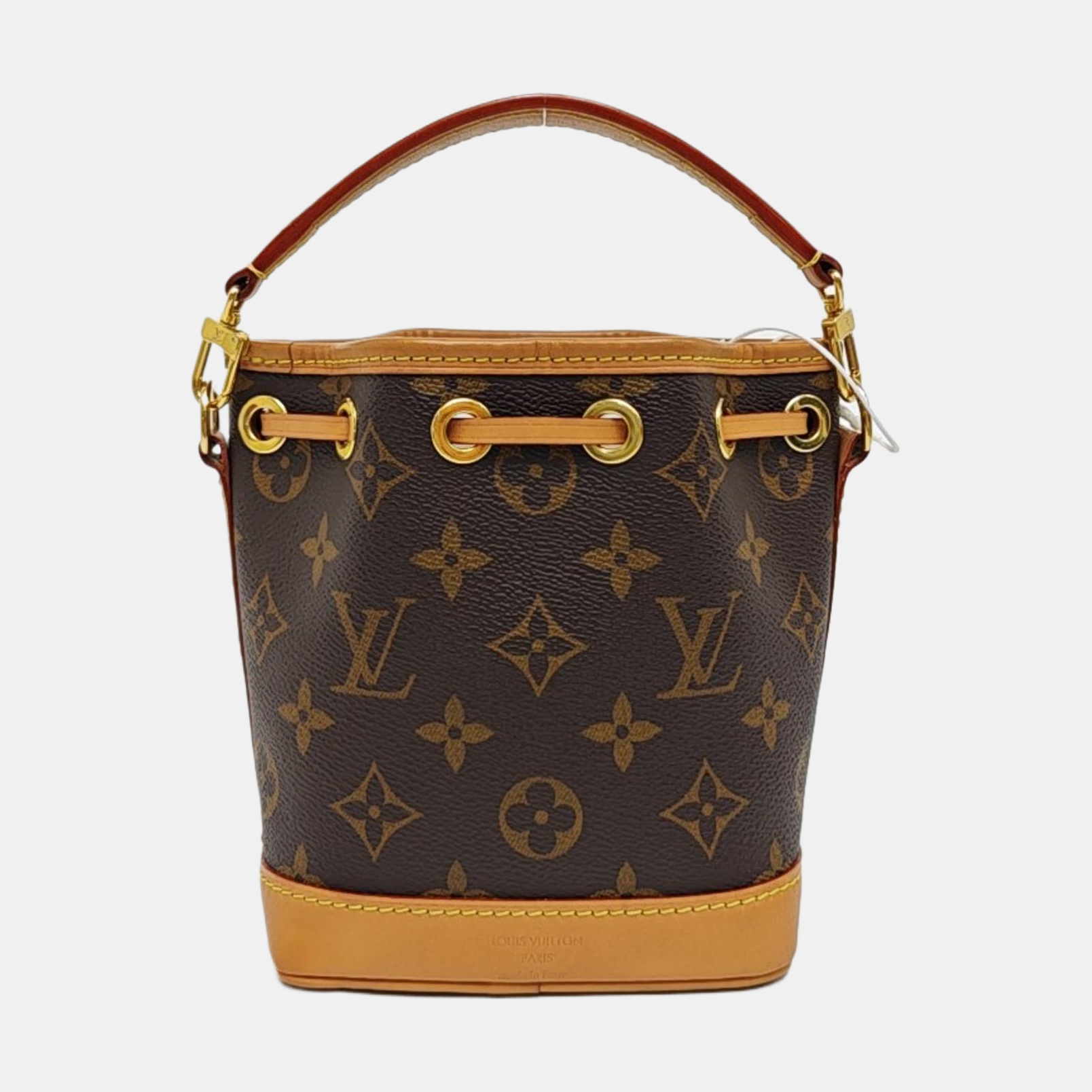 NOÉ Nano Monogram Coated Canvas Brown