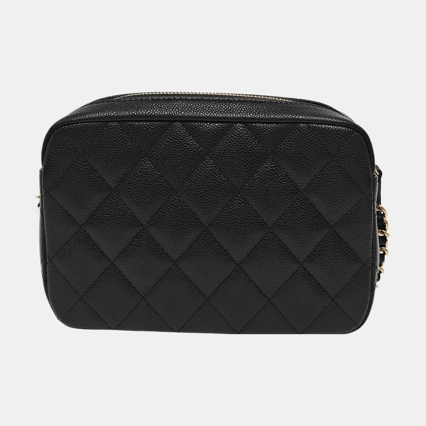 Quilted Grained Calfskin Black