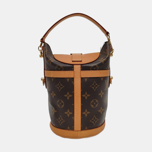 DUFFLE Monogram Coated Canvas Brown