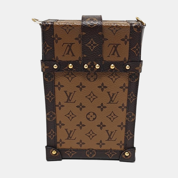 TRUNK Monogram Coated Canvas Brown