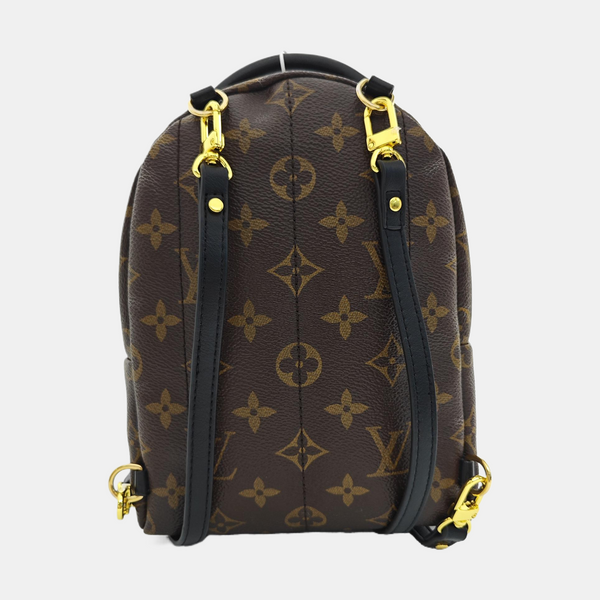 PALM SPRINGS Mini Monogram Coated Canvas Brown