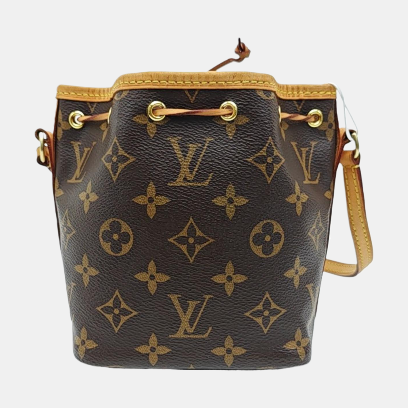 NÉONOÉ Nano Monogram Coated Canvas Brown