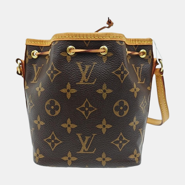 NÉONOÉ Nano Monogram Coated Canvas Brown