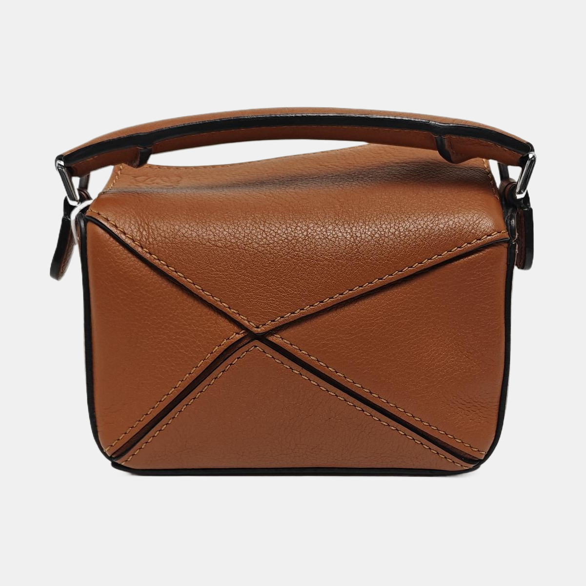 Authenticated pre-owned  Puzzle Nano Calfskin Brown - Shoulder Bag at Looply