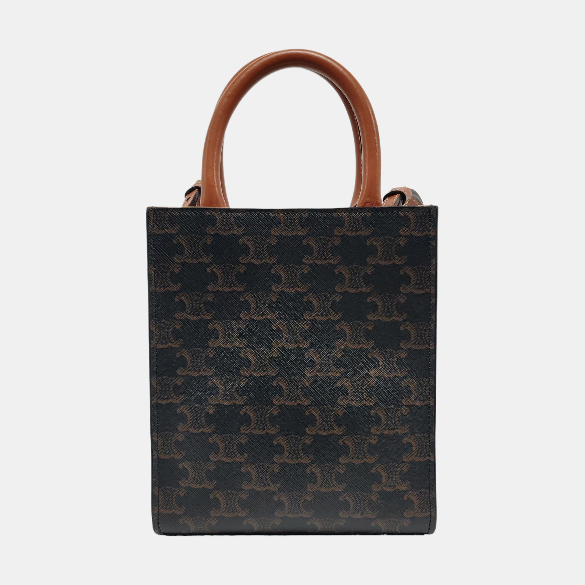 CABAS CELINE Mini Coated Canvas Brown