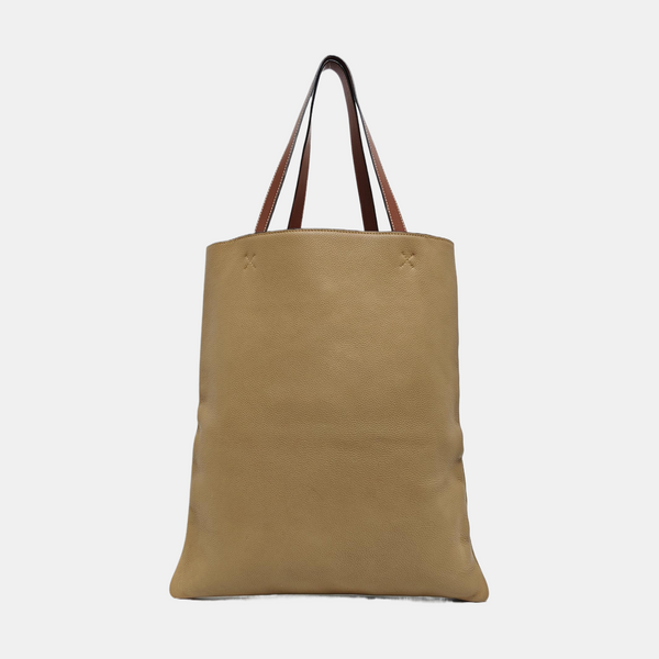 Calfskin Tote Bag Brown