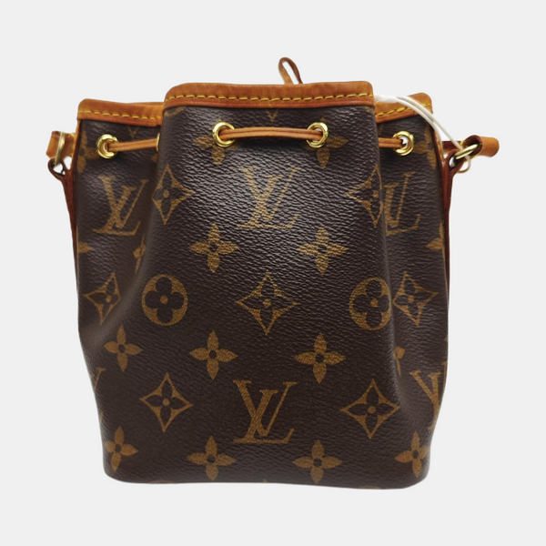 NÉONOÉ Nano Monogram Coated Canvas Brown