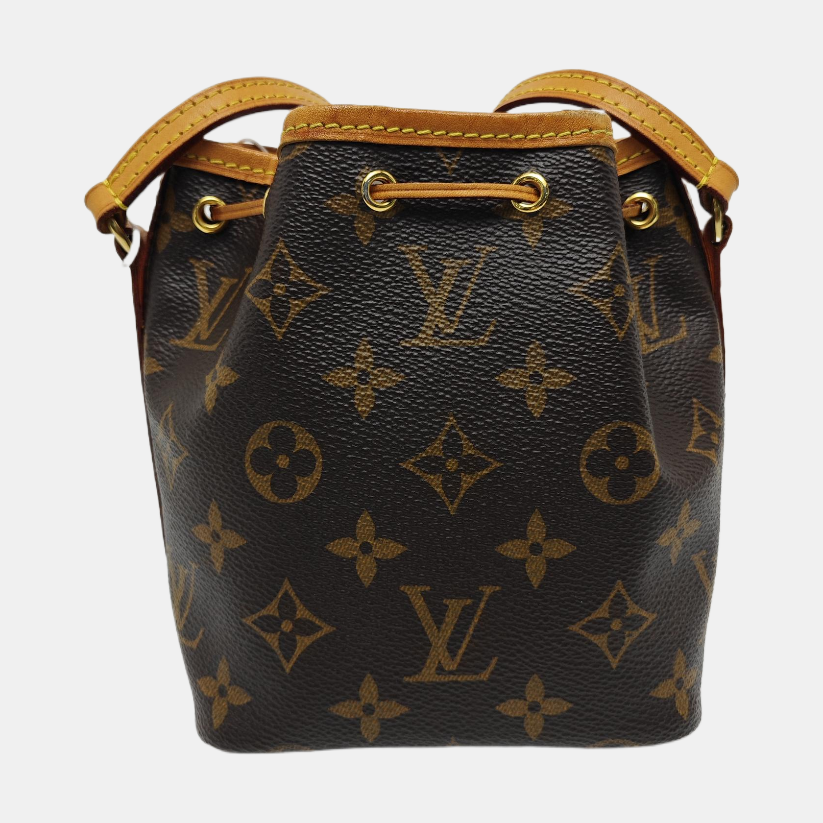 NÉONOÉ Nano Monogram Coated Canvas Brown
