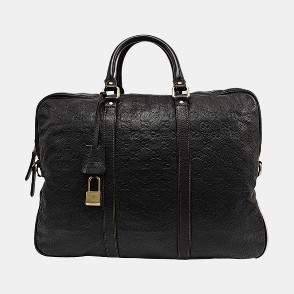 Signature Monogram Calfskin Brown