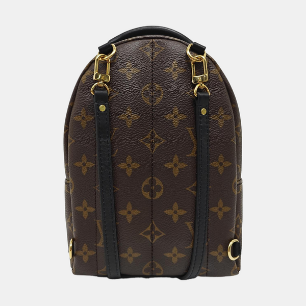 PALM SPRINGS Mini Monogram Coated Canvas Brown