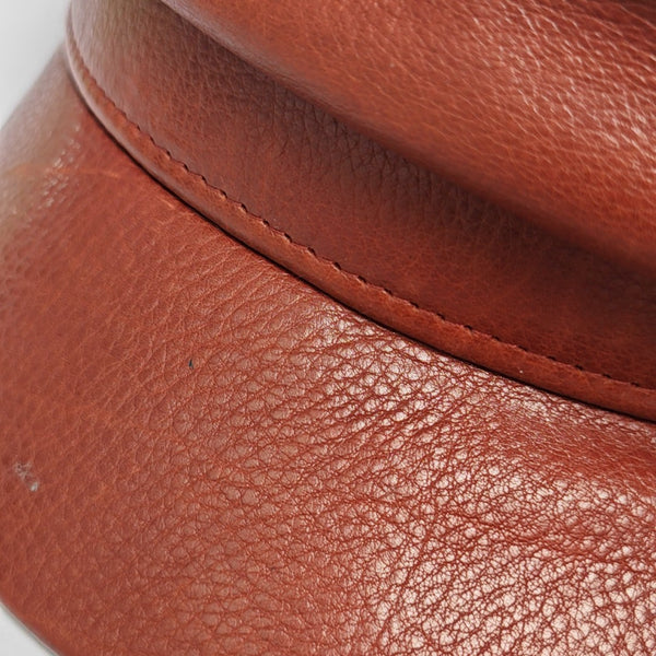 Leather Hat Brown