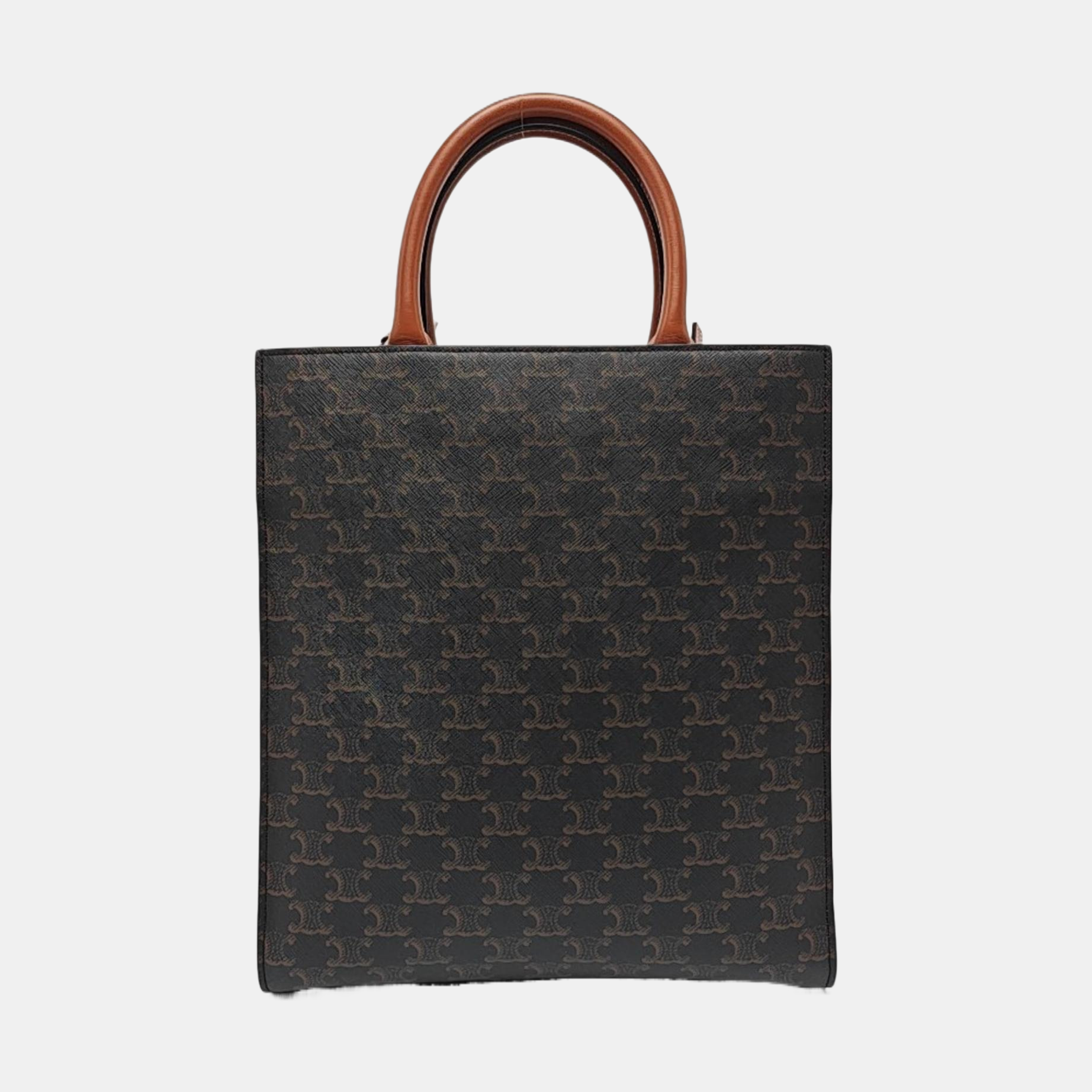 CABAS CELINE Small Coated Canvas Brown