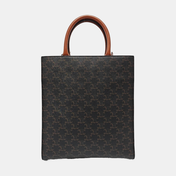 CABAS CELINE Small Coated Canvas Brown