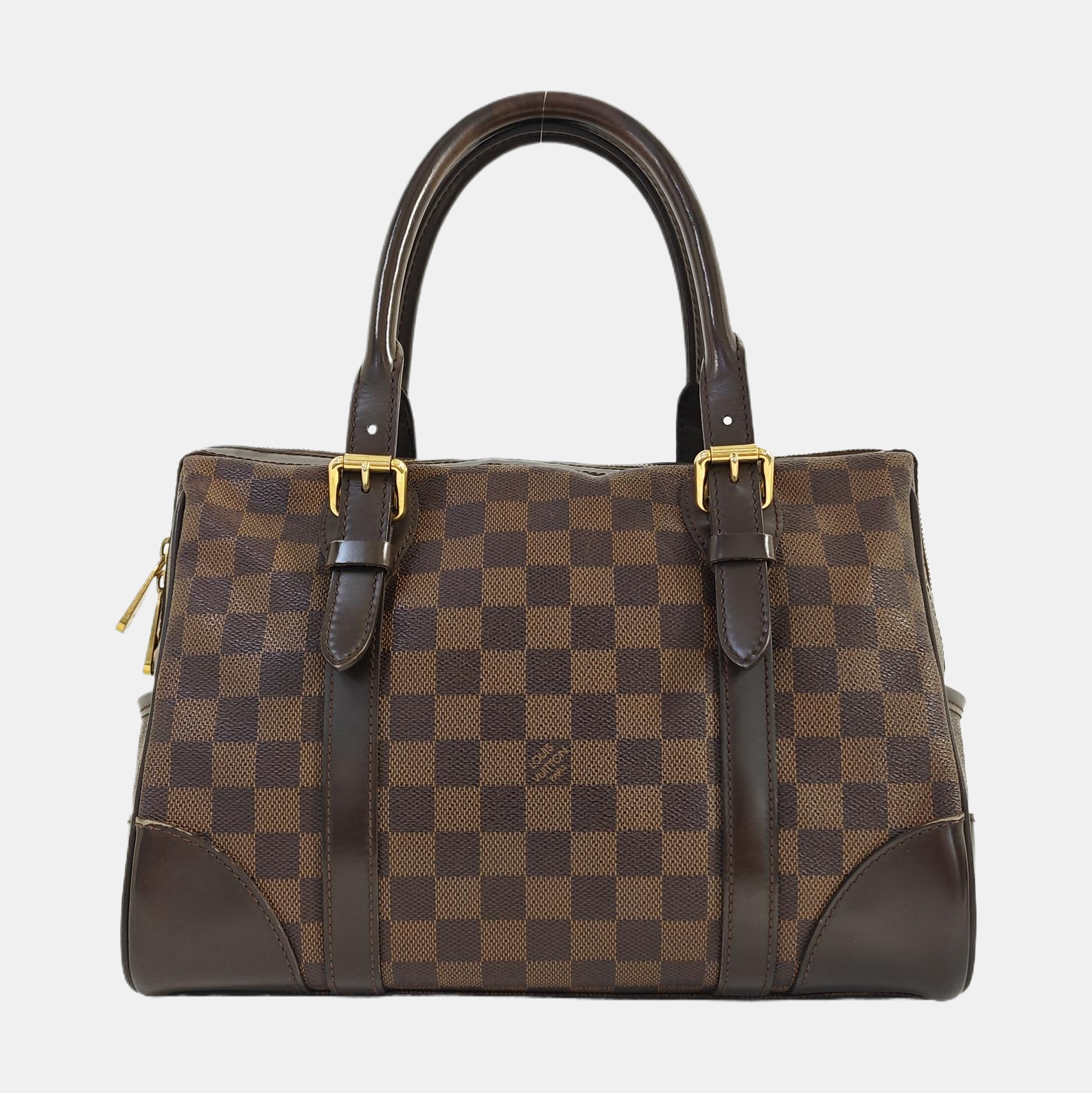 BERKELEY Damier Ebene Coated Canvas Brown