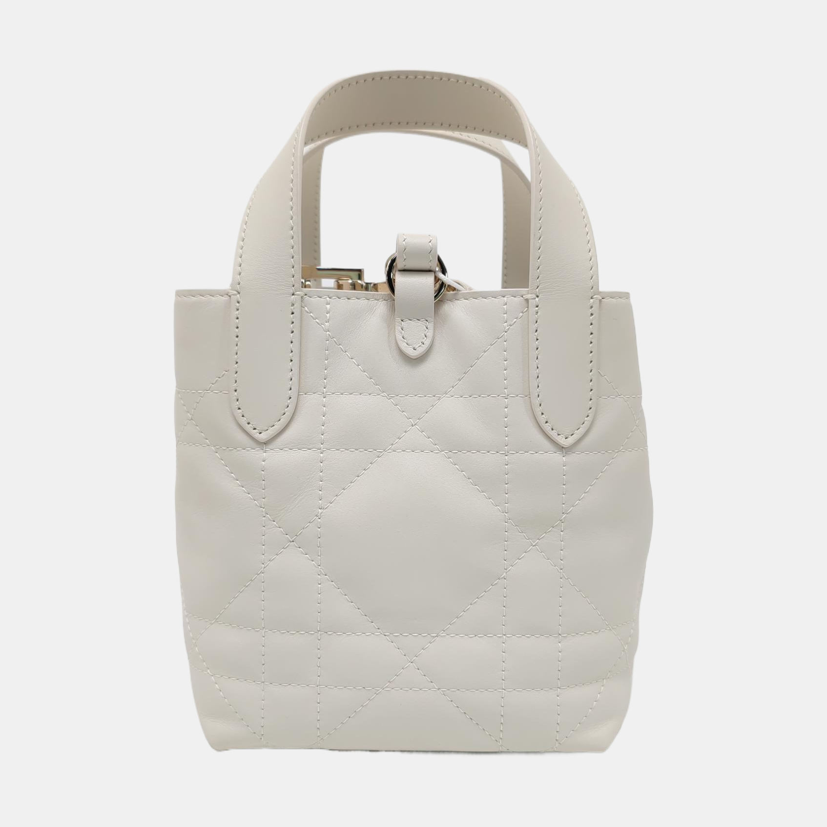 Toujours Nano Cannage Calfskin White