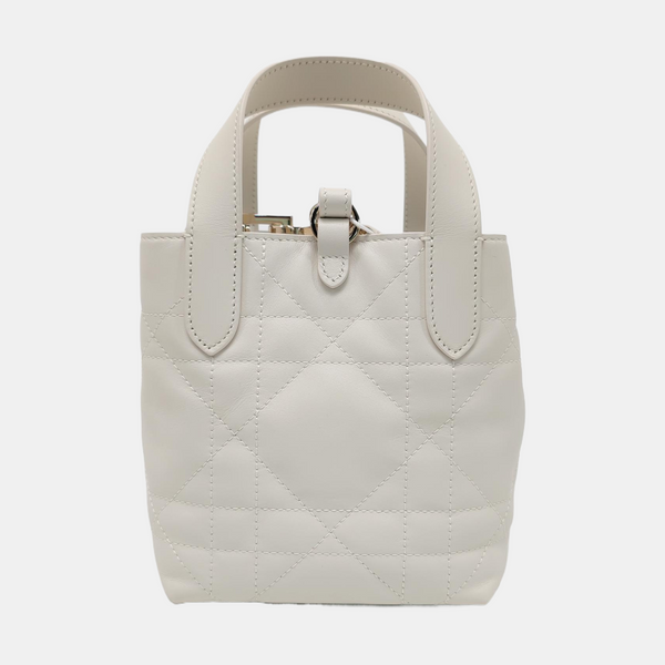 Toujours Nano Cannage Calfskin White